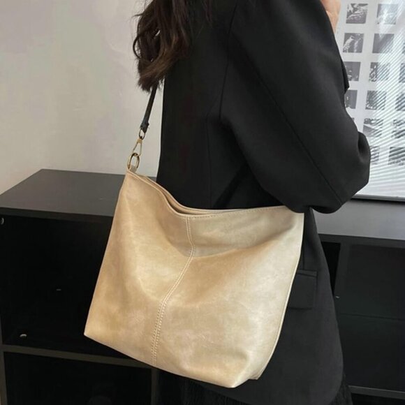 Hobo Bag for Women Crossbody Handbags Large Designer Ladies Bucket Purse PU Leat - Picture 6 of 8